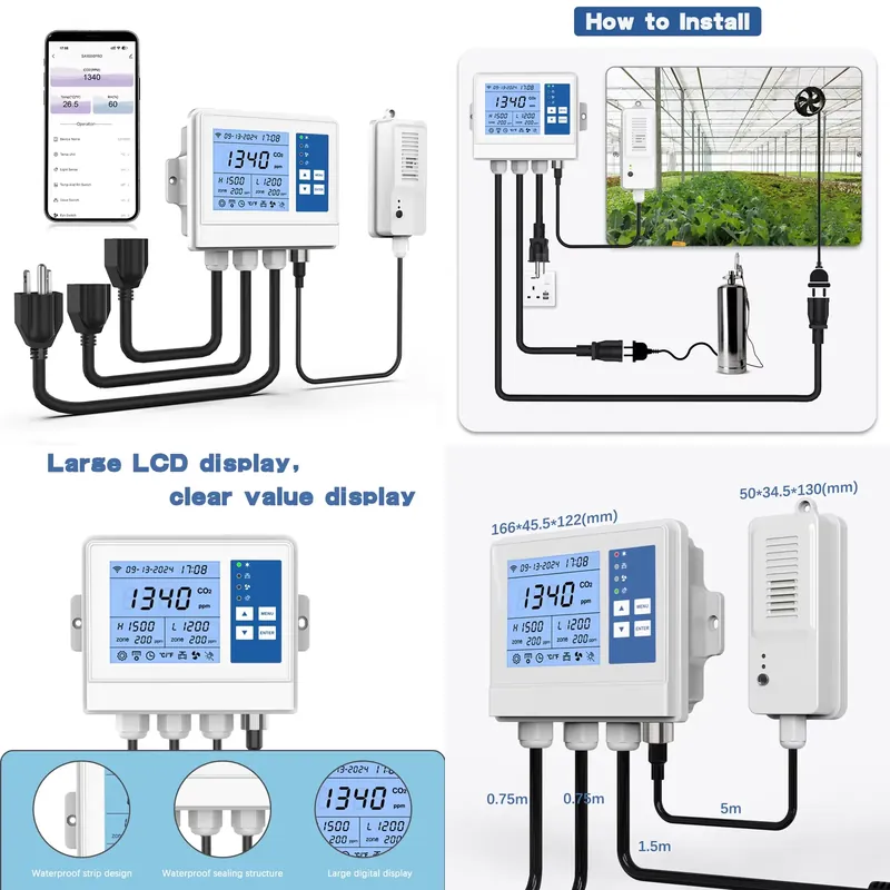 Agriculture Farming Vegetables - Contrôleur climatique intelligent Wifi, contrôleur environnemental